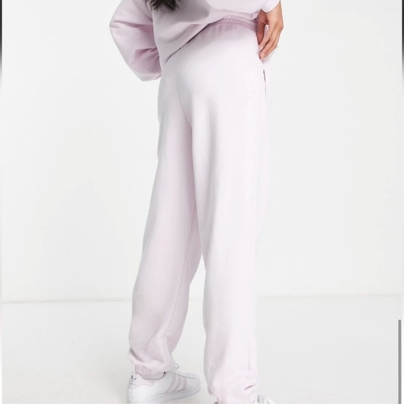 Adidas Originals Adicolor Jogger Sweatpants Drawcord Fleece Logo Pink Size Large - Picture 2 of 8